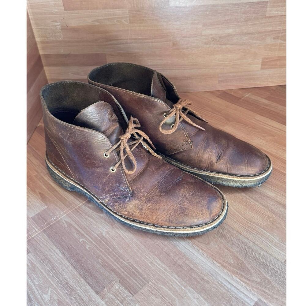 Clarks Originals Desert Boot in Beeswax Leather size 10